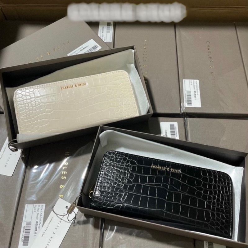 Ví dài cầm tay CN.K hàng xuất dập logo kim loại fullbox (cam kết hàng chuẩn ảnh)