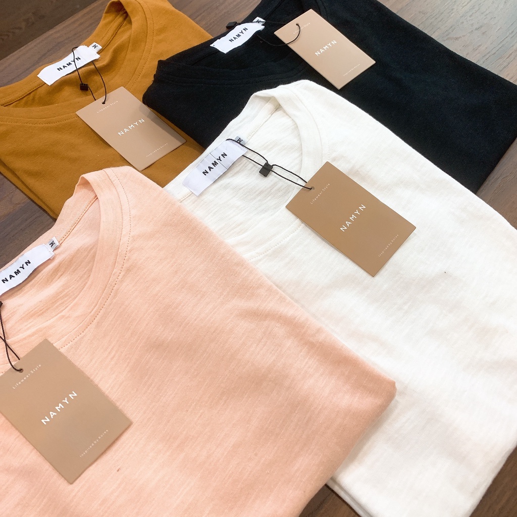 MSA004 Áo Thun Trơn Màu Cơ Bản Pastel Xinh Xắn Phong Cách Hàn Quốc Nữ Tính Tay Ngắn Sang Trọng | BigBuy360 - bigbuy360.vn