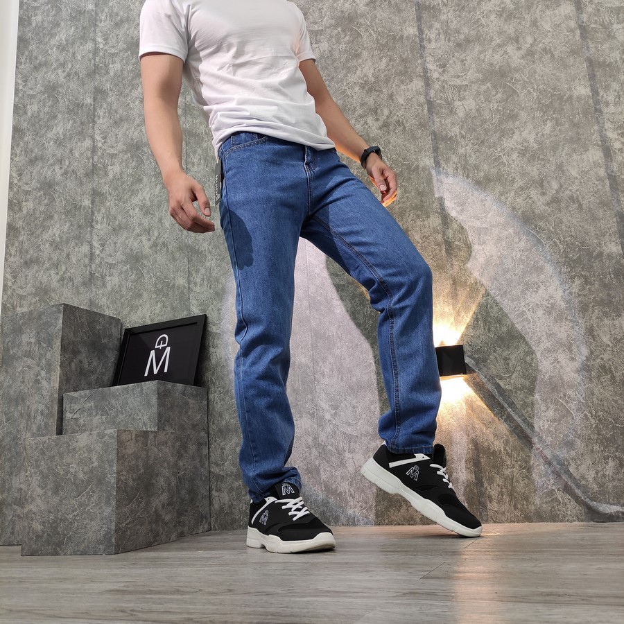 Quần jean nam ống rộng BB JEANS Q62 dáng suông không co giãn