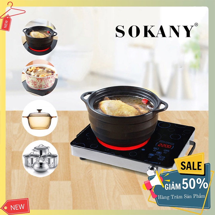 Bếp hồng ngoại đơn[ Phân phối độc quyền] Sokany chính hãng giá tốt 2200W Không kén nồi