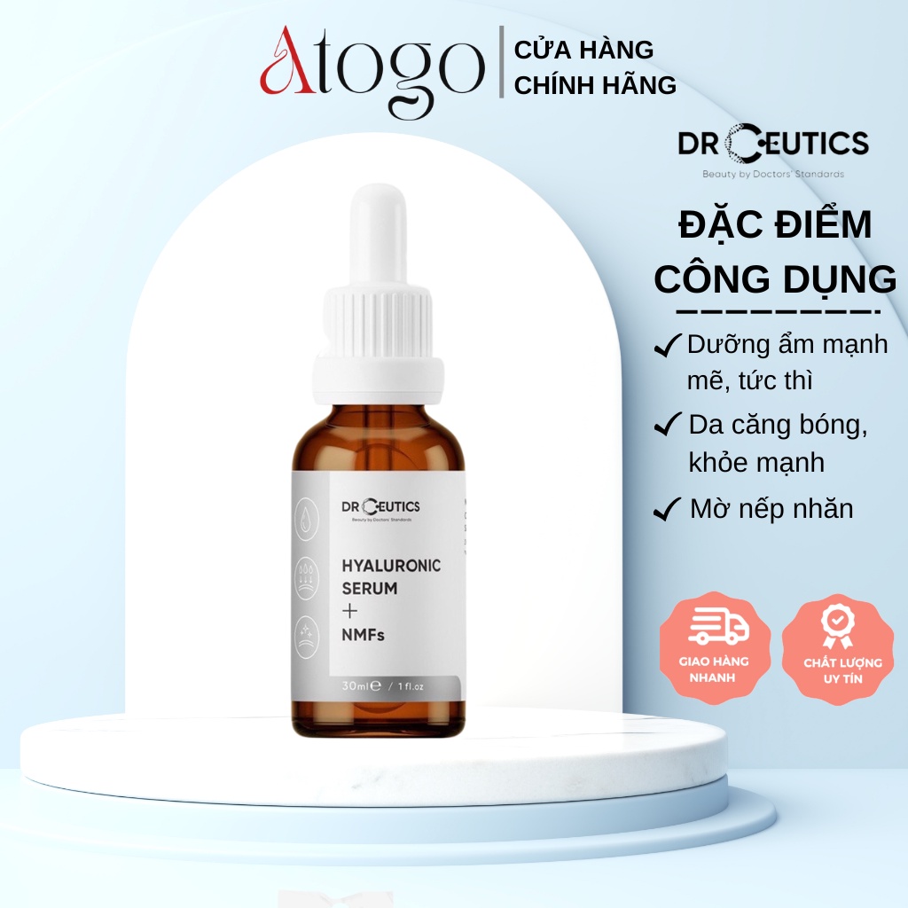 Tinh Chất HA Drceutics Cấp Ẩm Và Căng Bóng Da Hyaluronic Acid + NMFs 30ml