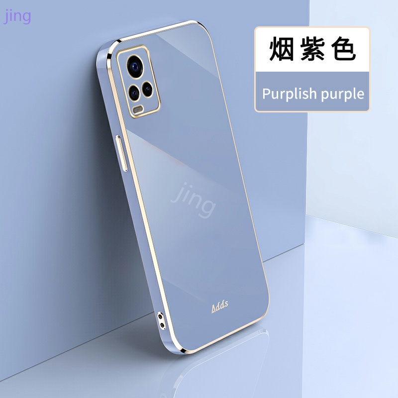 Ốp lưng Vivo Y21 Y20 Y11 Y33S V20 V21 Y50 Y30 Y91C U10 Y12A Y12S S1 Pro V11 V11i Y15 Y17 Y12 case Vỏ điện thoại mạ điện sang trọng thời trang chất lượng cao