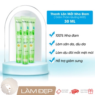 Tuýp lăn giảm thâm quầng mắt nha đam 100% farmstay - lăn mắt hàn quốc