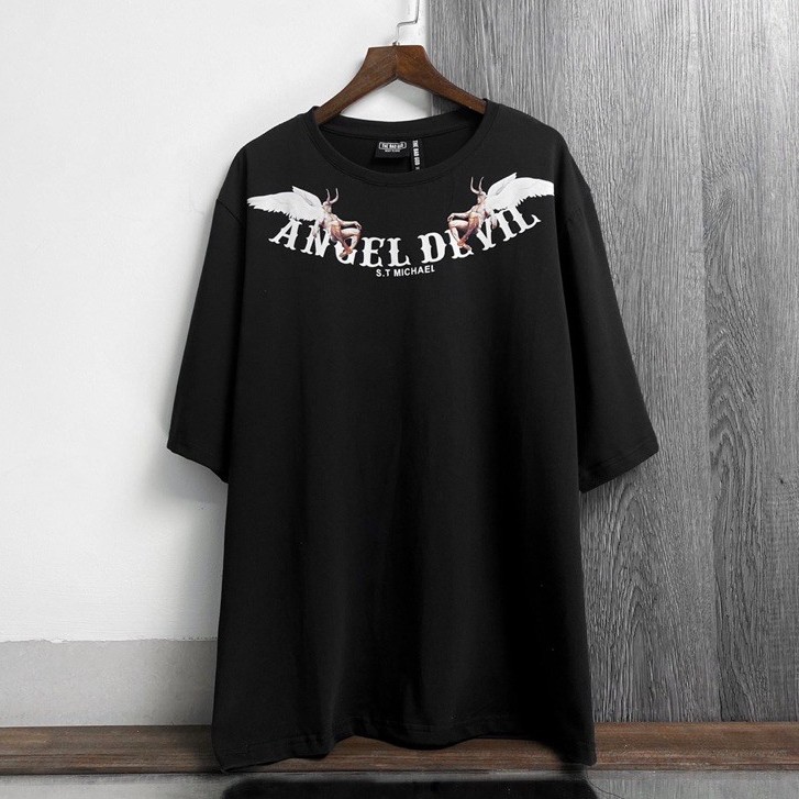 Áo phông tay lỡ - Áo thun nam nữ Angel Devil, chất vải cotton form Unisex thời trang HOT Trend 2021 M7 | BigBuy360 - bigbuy360.vn