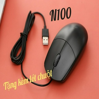 Chuột có dây rapoo n100 chính hãng màu đen - không hộp