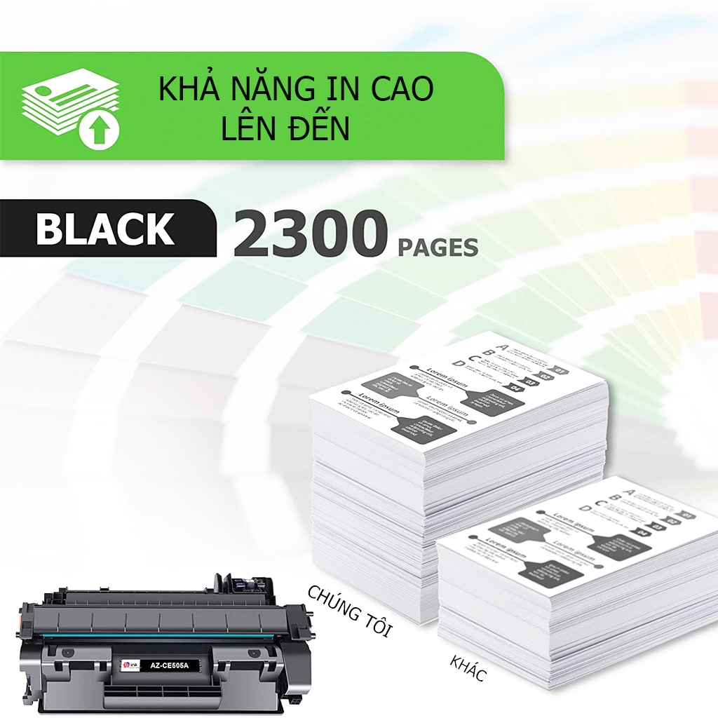 Hộp mực máy in Hp P2035, 2055d , 2055dn | Mực in 05A / 80A  siêu đậm in đẹp TD INK