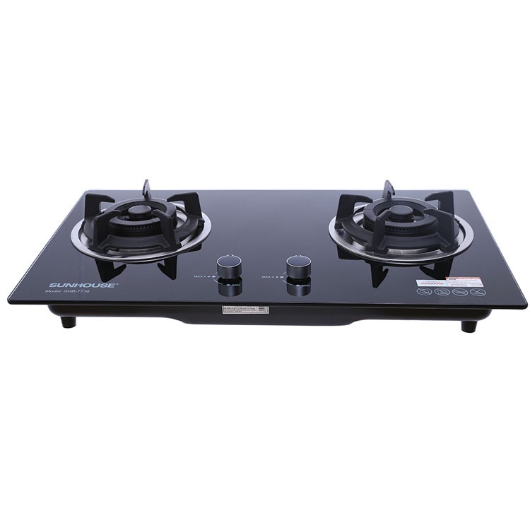 Bếp gas âm Sunhouse SHB7736-Chính Hãng trưng bày 99%+Tặng Dây gas,đánh lửa IC nhạy bén, giúp bật lửa nhanh