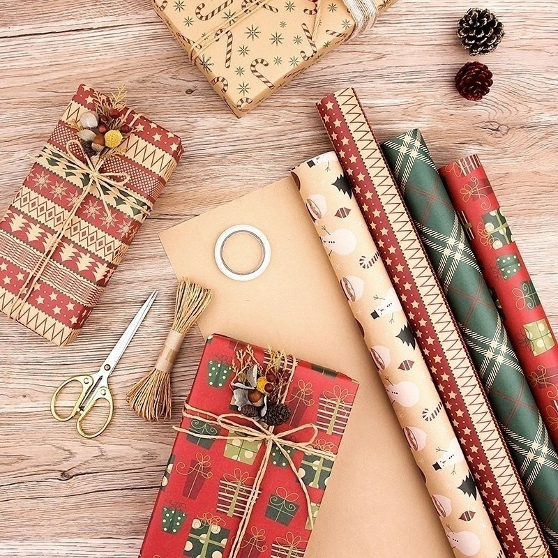 Giấy Gói Quà / Trang Trí Giáng Sinh 50 * 70cm