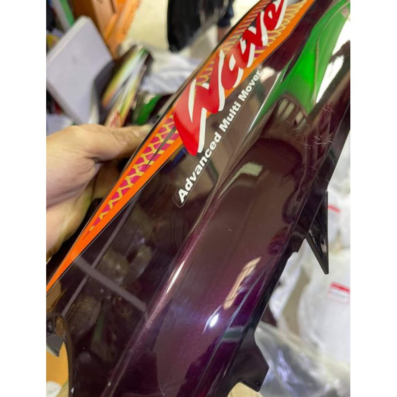 Bộ nhựa dàn áo xe WAVE Alpha + đời đầu màu nâu zin Honda