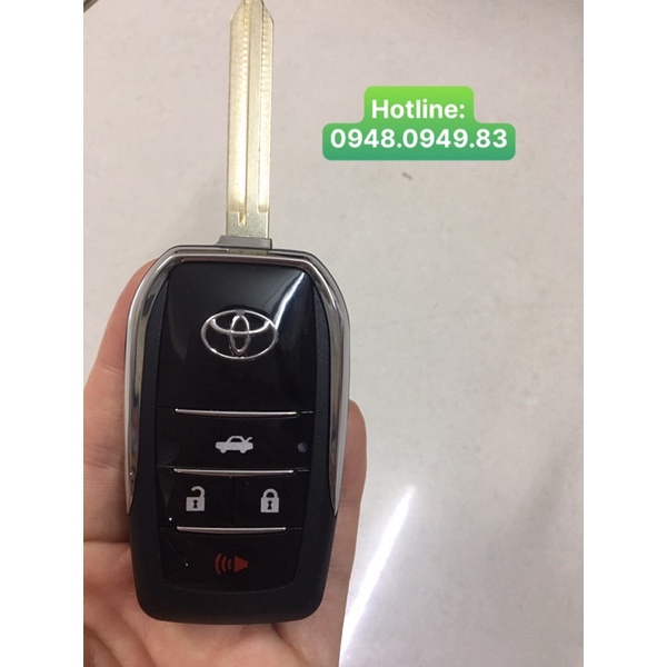 Vỏ gập chìa khoá Toyota:Camry, alltis, fortuner,inova,vios 2013 trở về