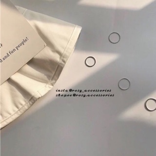 ROSY - SET 4 NHẪN TRÒN TRƠN STYLE HÀN QUỐC (ẢNH THẬT Ở CUỐI!!!!)