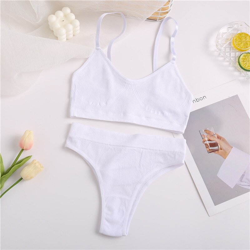 Cute Byte Set Áo Lót Không Đường May + Quần Lót Nữ Tính