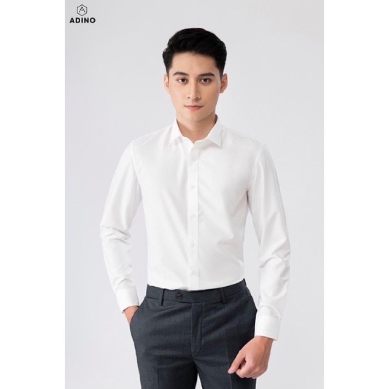 Áo Sơ Mi Quốc Dân Hàng Cao Cấp,Áo sơ mi nam Cotton Lụa Trơn Không Nhăn Hàng Slimfit Body, sơ mi trắng nam hàn quốc