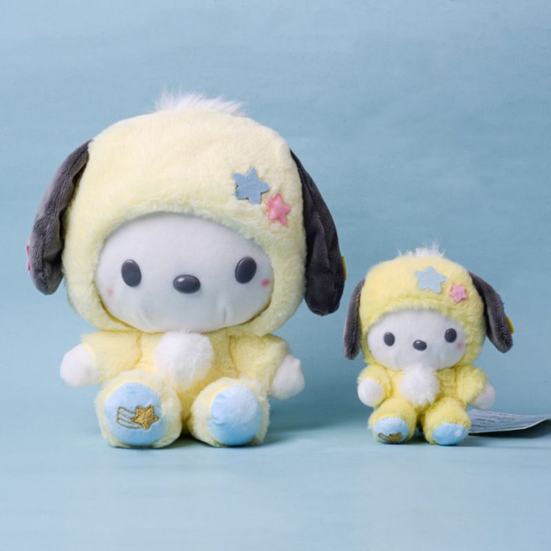 23cm lovely Kuromi Melody Cinnamoroll Anime Xingyue Pajamas Collection Plush Toy Pendant