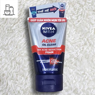 Sữa rửa mặt giảm nhờn sạch mụn Nivea Men Acnes Oil Clear 100g