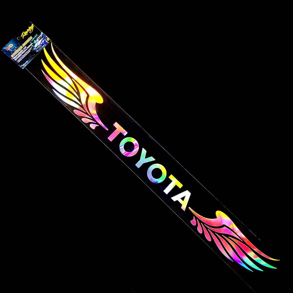 Miếng dán trang trí cửa sổ/kính chắn gió xe hơi hình chữ laser phản quang