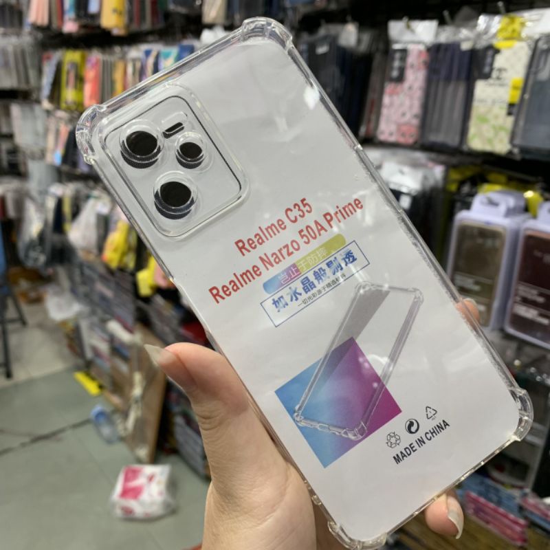 Ốp lưng Realme C35 / Narzo 50A prime dẻo siêu trong suốt chống sốc bảo vệ camera