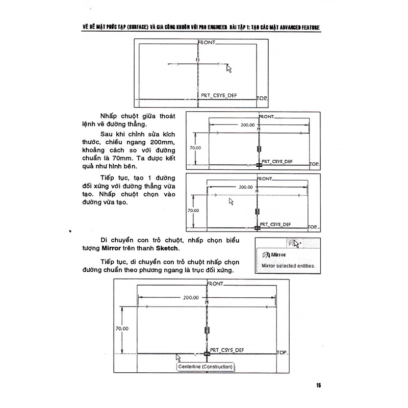 Sách Vẽ Bề Mặt Phức Tạp (Surface) Và Gia Công Khuôn Với Pro Engineer