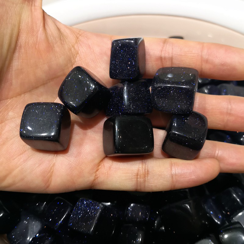 Viên đá thanh tẩy Obsidian vuông phong thủy chơi tarot | BigBuy360 - bigbuy360.vn