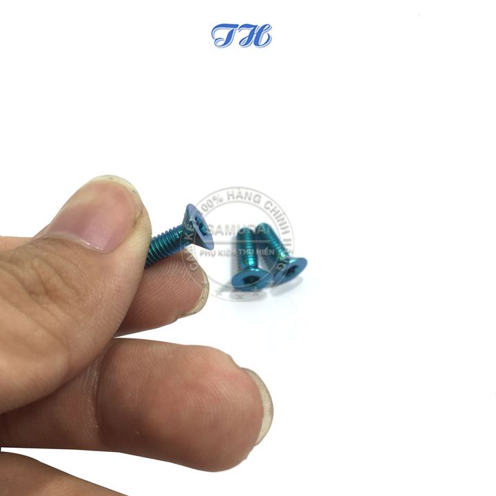 Ốc GR5 4li12 dù dẹp âm gắn nắp bình dầu hoặc các vị trí khác cùng kích thước cho nhiều dòng xe ( giá 1 con )