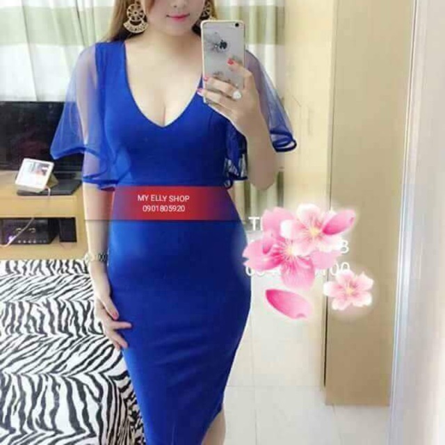 Đầm ôm body tay cánh dơi