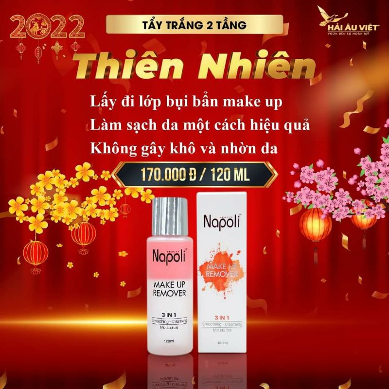 Combo Kem Chống Nắng Phân Tử và Tẩy Trang Napoli