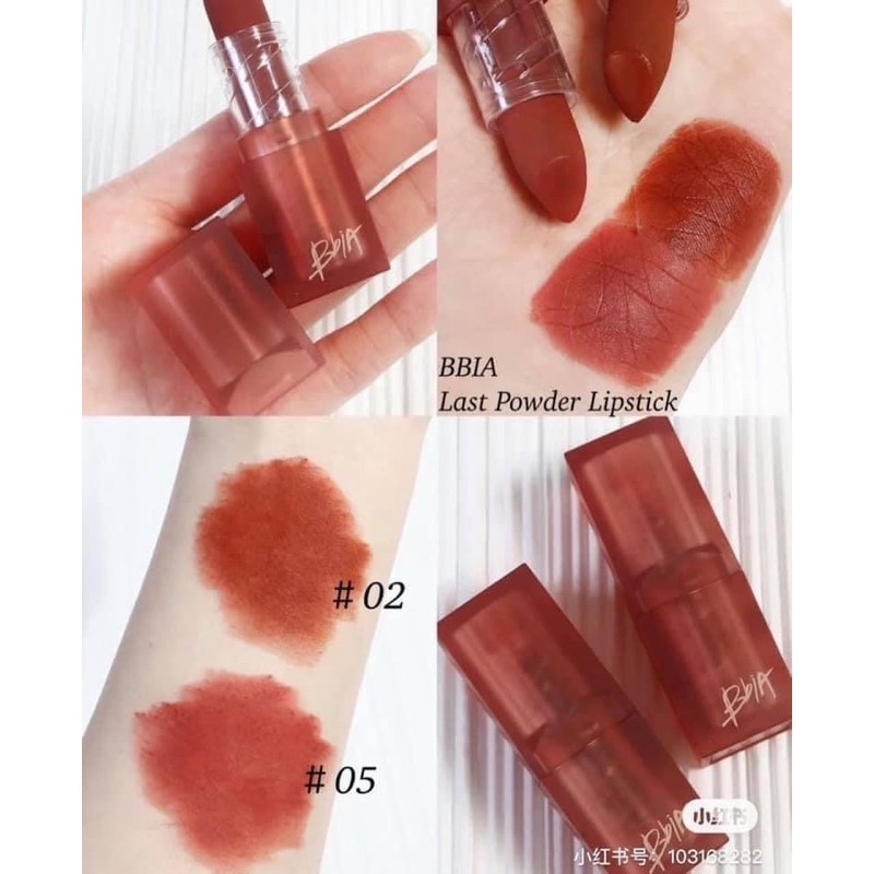 [HSD 22/02/2024]Son Thỏi Last Powder Lipstick