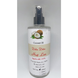 Dầu Dừa Nguyên Chất Huệ Lan Chai 300ml Chăm Sóc Da Và Tóc