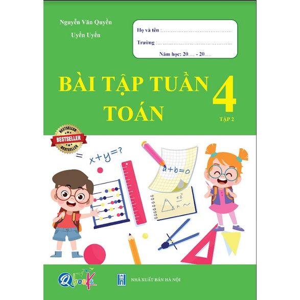 Sách lớp 4 - Bài tập tuần toán 4 tập 2 (theo chương trình mới của bộ Giáo dục)