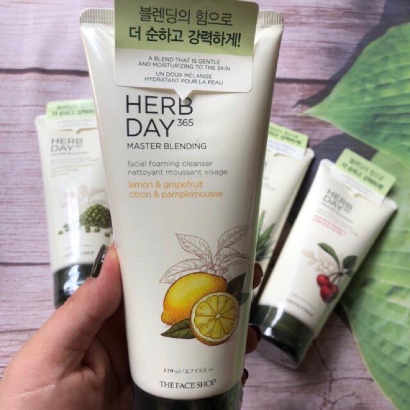 Sữa Rửa Mặt Herb Day 365 Cleansing Foam TheFaceShop