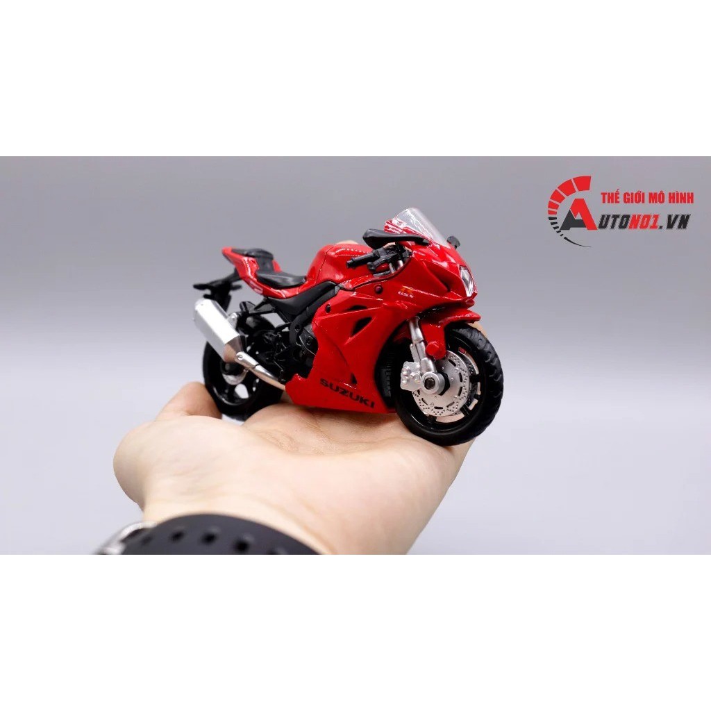 MÔ HÌNH XE SUZUKI GSX-R1000 RED 1:18 MSZ 7211