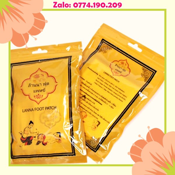 10 Miếng Dán Chân Thải Độc Lanna Foot Patch Thailand | BigBuy360 - bigbuy360.vn
