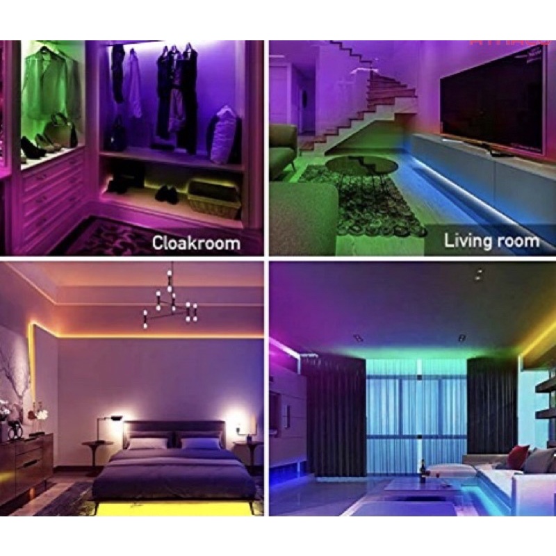 Dây đèn led trang trí ngoài trời, đèn led dây đổi màu 220v