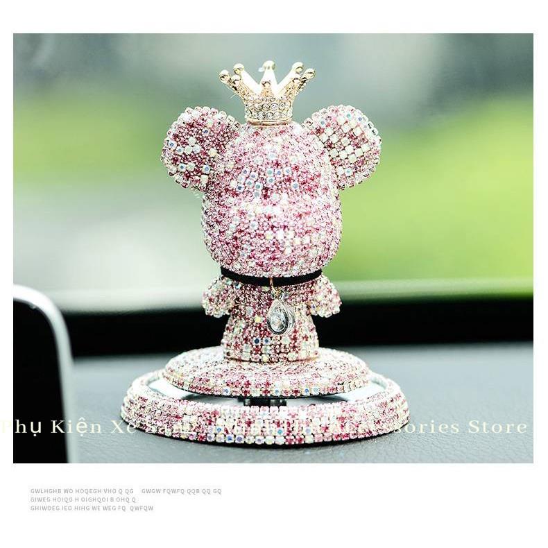 Gấu Gloomy Bear Đính Đá Sang Trọng Trang Trí Taplo Oto, Sáp Thơm Khử Mùi Oto - Gấu Taplo CN