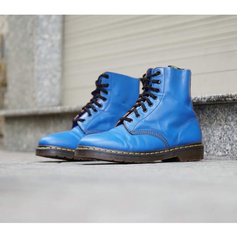 [2hand]  GIÀY Secondhand Dr Martens Boots 1460 Blue PJ005 HÀNG CŨ CHÍNH HÃNG