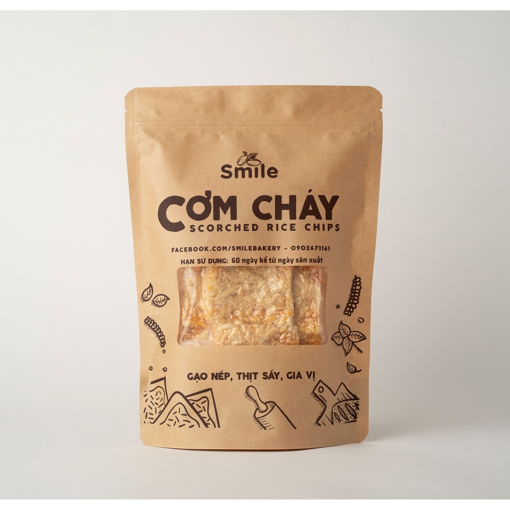 Cơm cháy chà bông 250gr, cơm cháy vệ sinh nhà làm - SmilePlanty