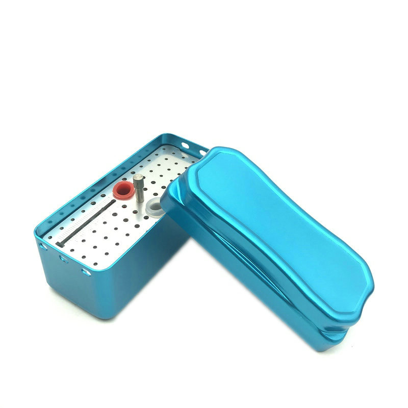 Hộp khử trùng nha khoa bằng nhôm 72 lỗ cho Burs