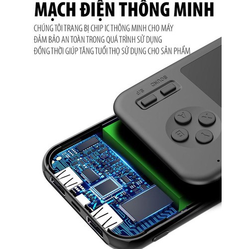 Máy chơi game  416 trò chơi- máy chơi game kiêm sạc dự phòng pin 8000mAh