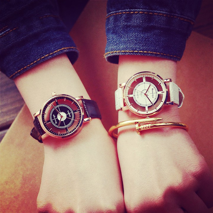 ĐỒNG HỒ NAM-NỮ ROSIVGA1, DÂY DA, MẶT TRÒN, THIẾT KẾ TRỜI TRANG, SÀNH ĐIỆU - HÀNG CHÍNH HÃNG | BigBuy360 - bigbuy360.vn