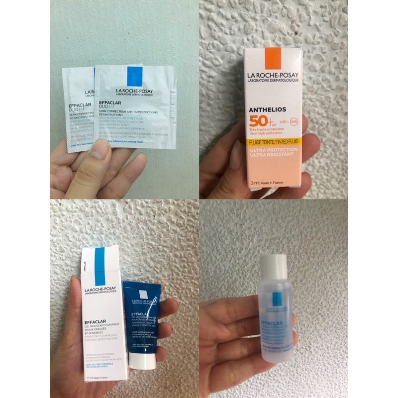 MẪU THỬ (SAMPLE) DUO, KCN, GEL RỬA MẶT, TONER EFACLAR, VIT C10, KEM B5, KEM TOLERIANE Laroche Posay