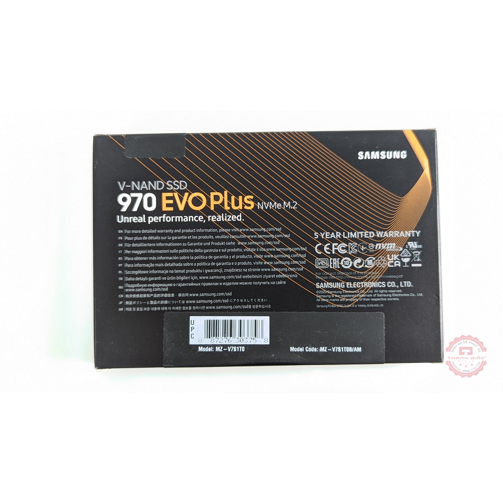 SSD Samsung 970 EVO Plus PCIe M.2 NVMe V-NAND 2280 500GB/1TB/2TB - Bảo Hành 5 Năm