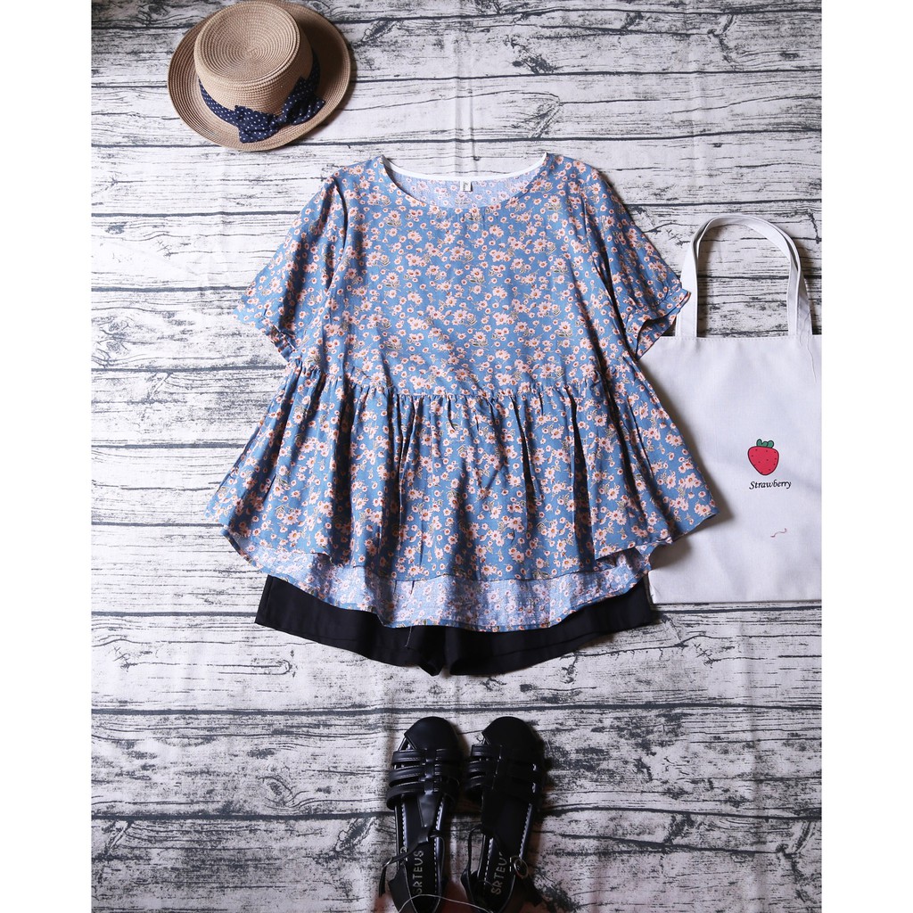 ÁO BABYDOLL HOA NHÍ