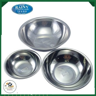 Bộ 3 thau inox Rainy cao cấp 20, 26, 32 cm - XTT-TTTHAU3