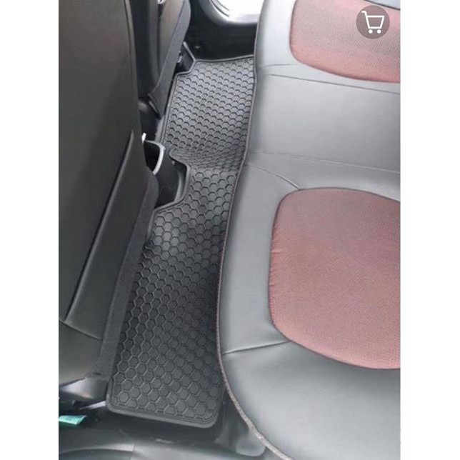 Thảm lót sàn cao su theo xe ô tô I10-HUYNDAI 2015 - 2020 - CHỮ ĐỎ