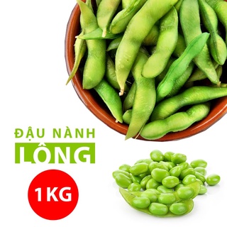 Túi 1KG hạt đậu nành lông Nhật Bản tươi dùng nấu luộc ăn tốt cho sức khỏe