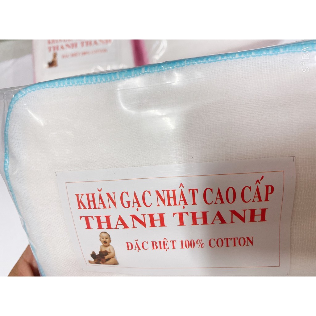 10 KHĂN SỮA 5 LỚP, KHĂN XÔ SỮA KHĂN GẠC NHẬT CAO CẤP CỠ LỚN (28x38cm)