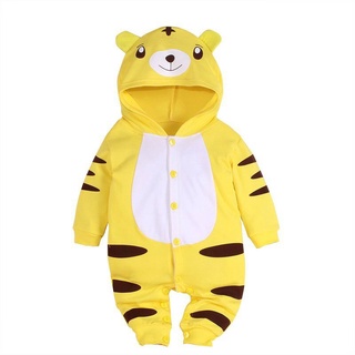 Bộ bodysuit hổ vàng có mũ cho bé trai, bé gái