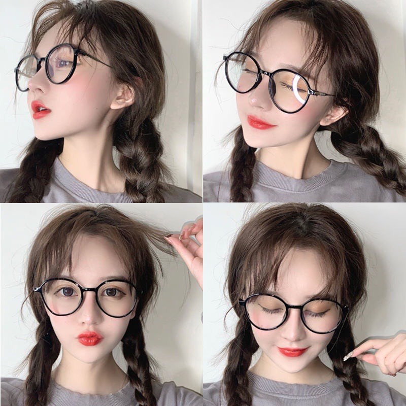 Kính cận kiểu dáng basic thời trang phong cách Hàn Quốc mắt kính không độ chống tia UV EMOJI 075