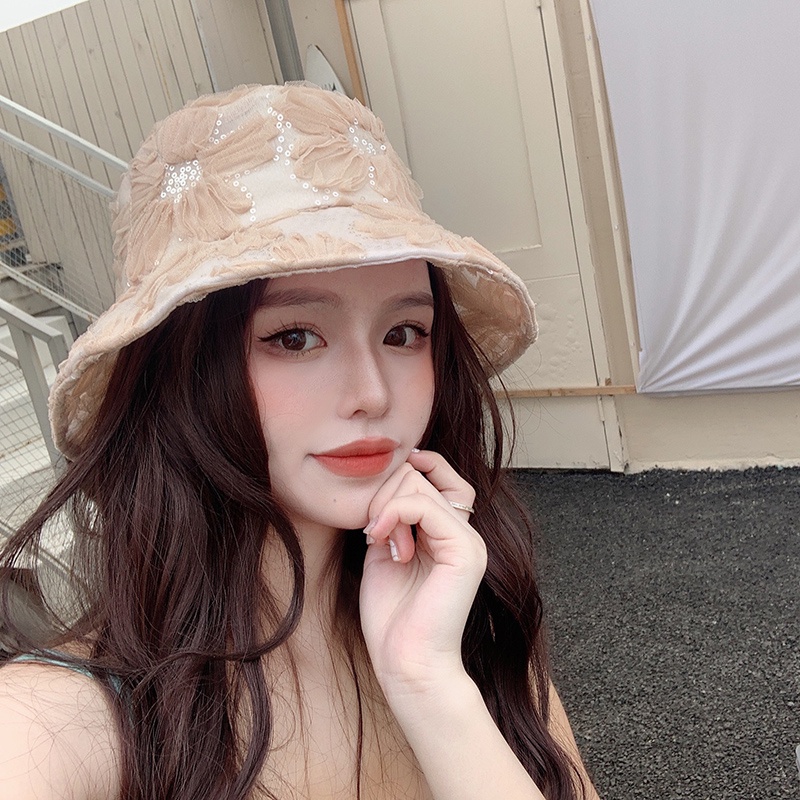 Nón Bucket Ren Thời Trang Xuân Thu Mẫu Mới 2021 Dễ Phối Đồ Phong Cách ins Dành Cho Nữ