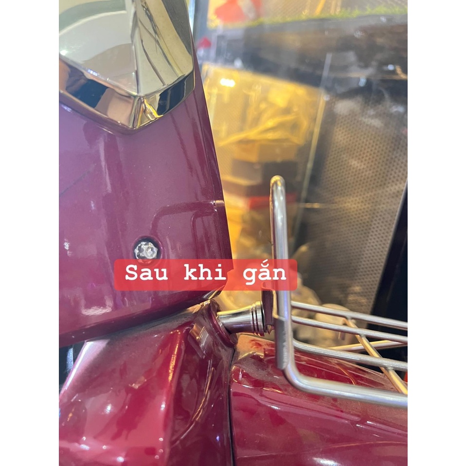 Bộ sưu tập khâu BAGA trước xe DREAM, DREAM thái, ốc gắn khâu BAGA chất liệu INOX 304 SÁNG BÓNG